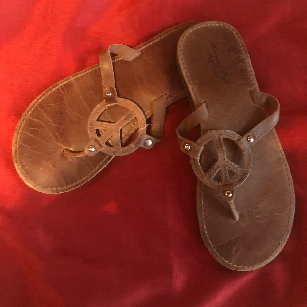 American eagle Peace sandals size 8